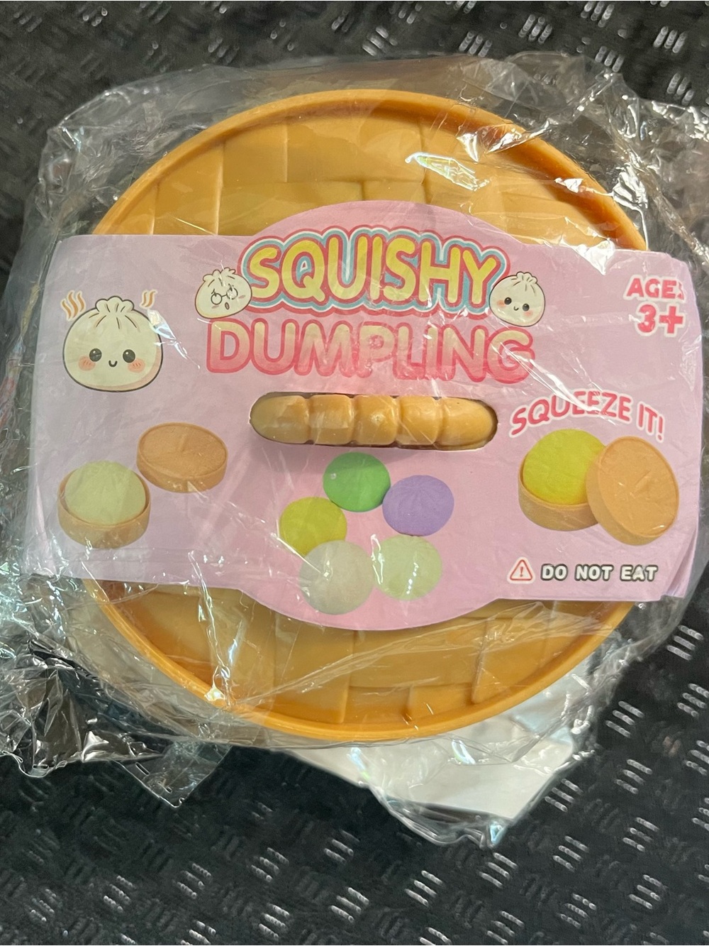 Squishy Dumpling Squeeze Toy – Yellow